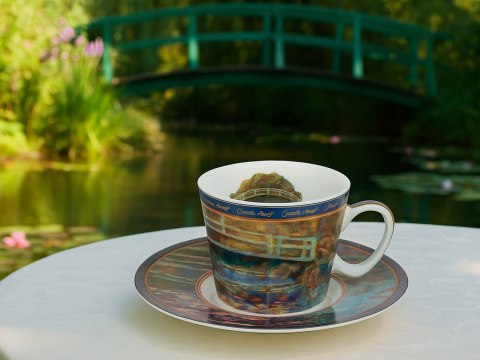 Filiżanka espresso - C. Monet, Most nad stawem z liliami wodnym (CARMANI)