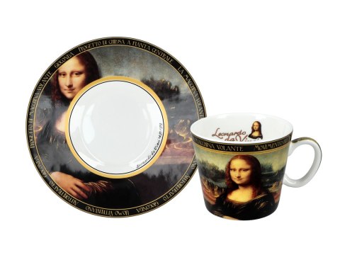 Filiżanka espresso - L. da Vinci, Mona Lisa (CARMANI)