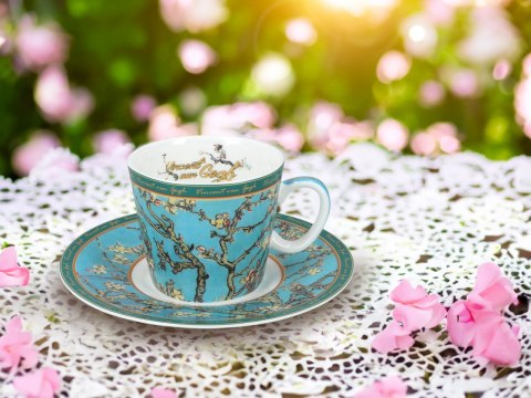 Filiżanka espresso - V. Van Gogh, Kwitnący Migdałowiec (CARMANI)