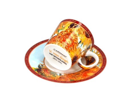 Filiżanka espresso - V. Van Gogh, Słoneczniki (CARMANI)