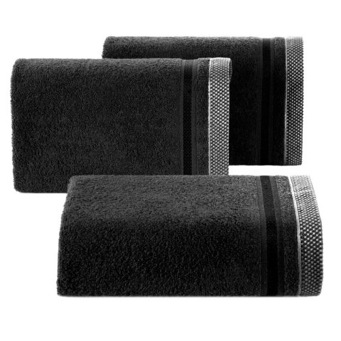 RĘCZNIK ABBIE (11) 30 X 50 CM CZARNY