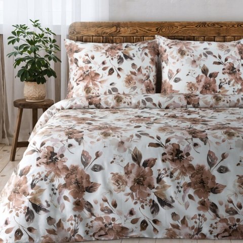 KOMPLET POŚCIELI SATYNOWEJ SPRING 76 140 X 200 CM BIAŁY