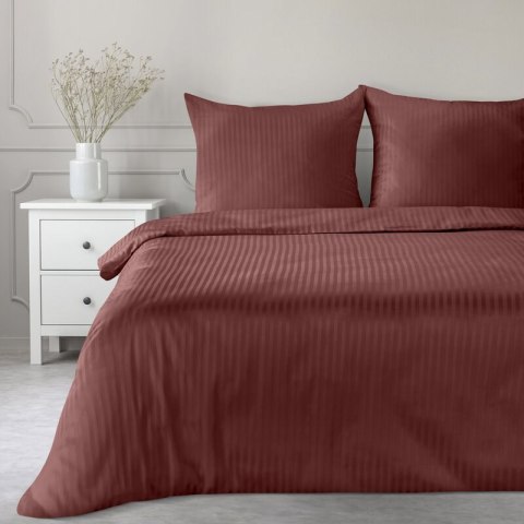 KOMPLET POŚCIELI SATYNOWEJ VERA 140 X 200 CM BURGUNDOWY