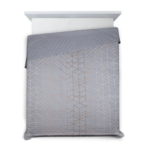 NARZUTA D91 GEO 02 170 X 210 CM STALOWY