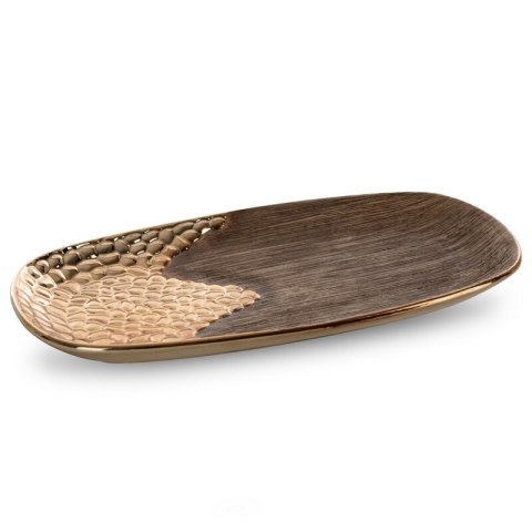 PATERA DEKORACYJNA NEVIA (01) 34 X 18 X 3 CM JASNOBRĄZOWY