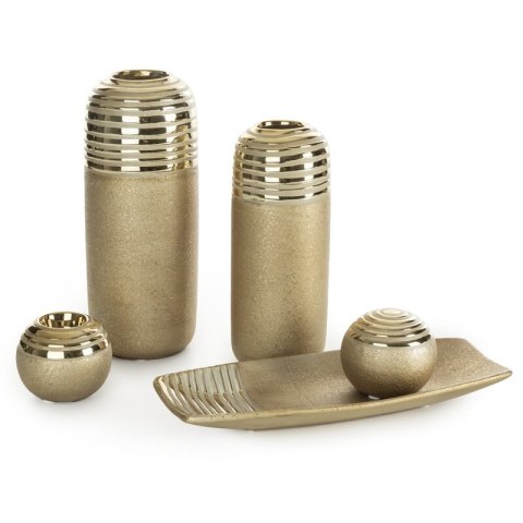 WAZON DEKORACYJNY ELARA (01) O 12 X 30 CM ZŁOTY