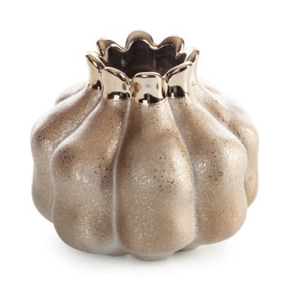 WAZON DEKORACYJNY MERIN (01) O 19 X 17 CM ZŁOTY