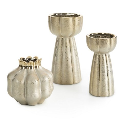 WAZON DEKORACYJNY MERIN (02) O 14 X 14 CM ZŁOTY