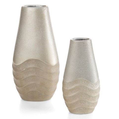 WAZON DEKORACYJNY SANI (02) 13 X 7 X 26 CM BEŻOWY