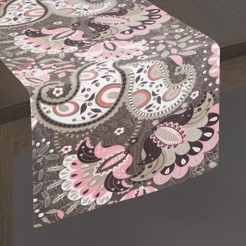 OBRUS ALVINA 35 X 180 CM CZARNY