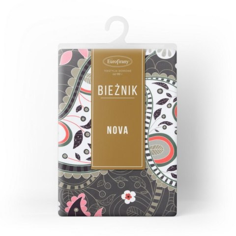 OBRUS ALVINA 35 X 180 CM CZARNY