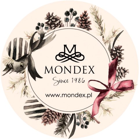 SANTA LILA Komplet 6 bombek Skarpeta Mikołaja 1,5x7,5x4 cm