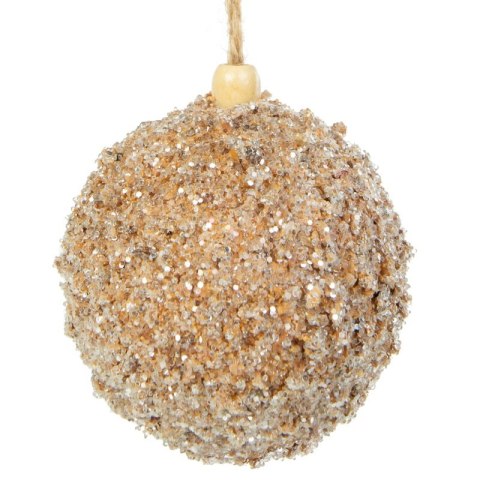 BOMBKA CHOINKOWA FI 8 CM SZAMPAŃSKI