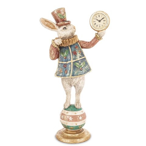 Figurka Królik Z Zegarkiem