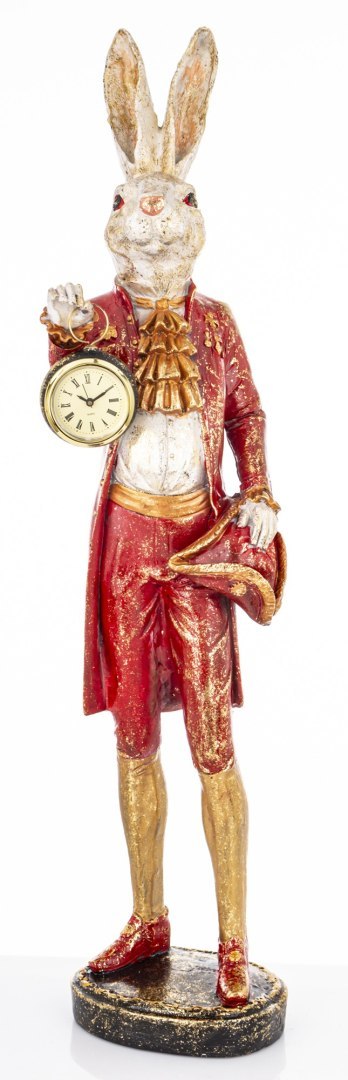 Figurka Królik Z Zegarkiem