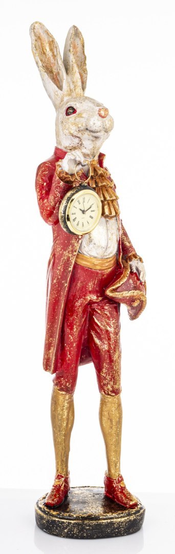 Figurka Królik Z Zegarkiem