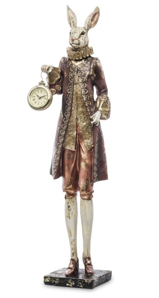 Figurka Królik Z Zegarkiem
