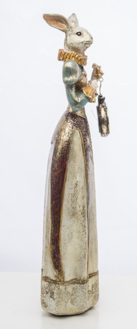 Figurka Królik Z Zegarkiem