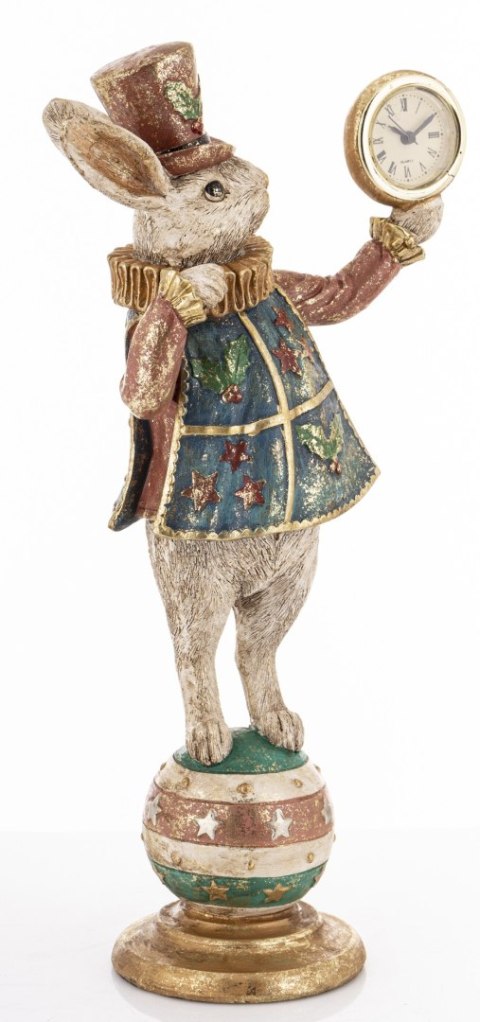 Figurka Królik Z Zegarkiem