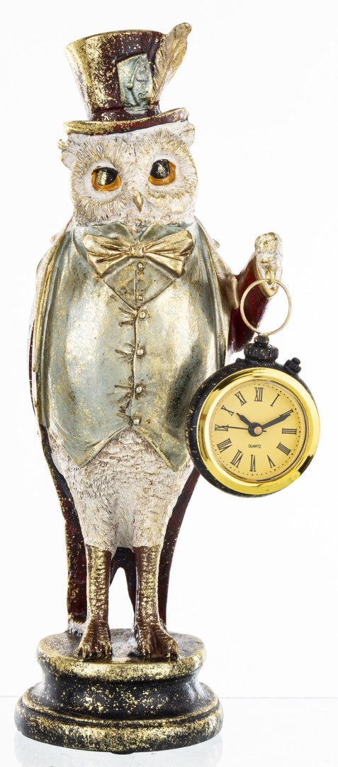 Figurka Sowa Z Zegarkiem
