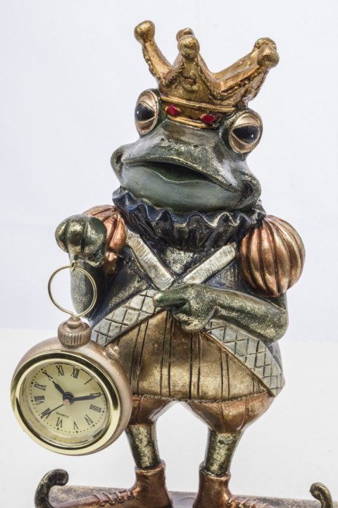 Figurka Żaba Z Zegarkiem