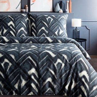 KOMPLET POŚCIELI SATYNOWEJ SPRING 61 140 X 200 CM CIEMNOGRANATOWY