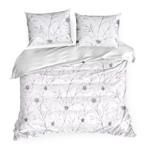 KOMPLET POŚCIELI SATYNOWEJ SPRING 64 160 X 200 CM BIAŁY