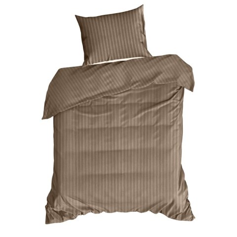 KOMPLET POŚCIELI SATYNOWEJ VERA 220 X 200 CM BRĄZOWY