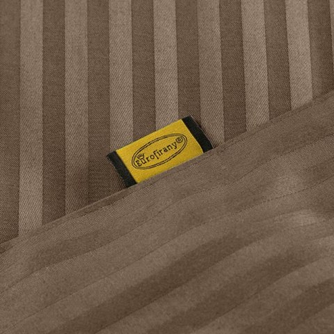 KOMPLET POŚCIELI SATYNOWEJ VERA 220 X 200 CM BRĄZOWY