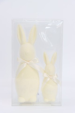 KPL.2 KRÓLIKÓW WELUROWYCH KREMOWYCH