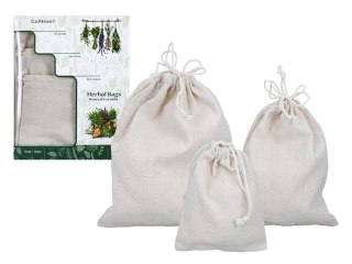 Kpl. 3 woreczków na zioła (CARMANI)