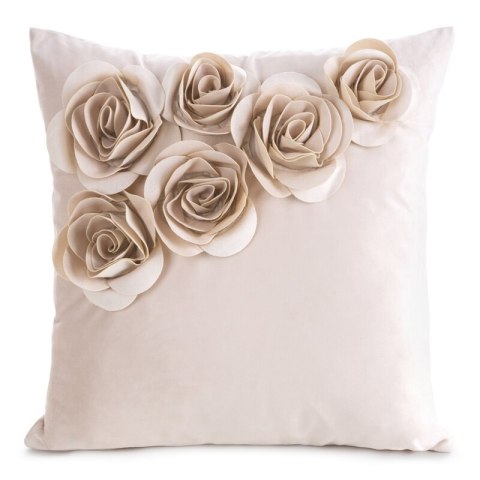 POSZEWKA FLORES 1 45 X 45 CM PUDROWY