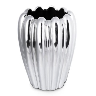 WAZON DEKORACYJNY ANTONIO (01) 19 X 19 X 25 CM SREBRNY