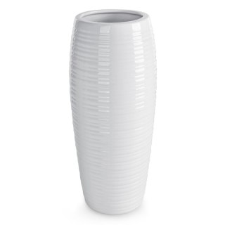 WAZON DEKORACYJNY ARIA (01) 15 X 15 X 33 CM BIAŁY