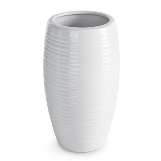 WAZON DEKORACYJNY ARIA (02) 15 X 15 X 26 CM BIAŁY