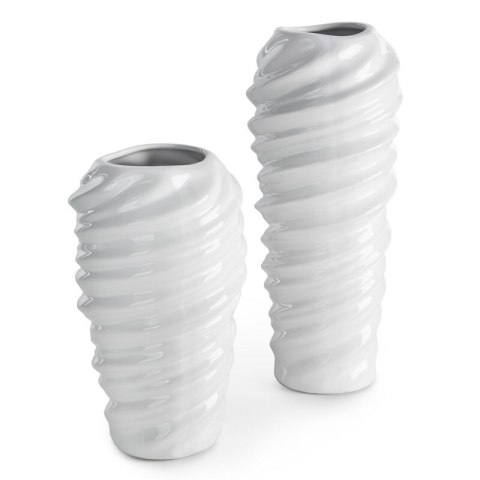 WAZON DEKORACYJNY DIEGO (02) 15 X 15 X 24 CM BIAŁY