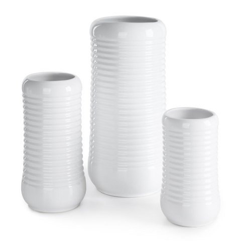 WAZON DEKORACYJNY JASON (03) 11 X 11 X 20 CM BIAŁY