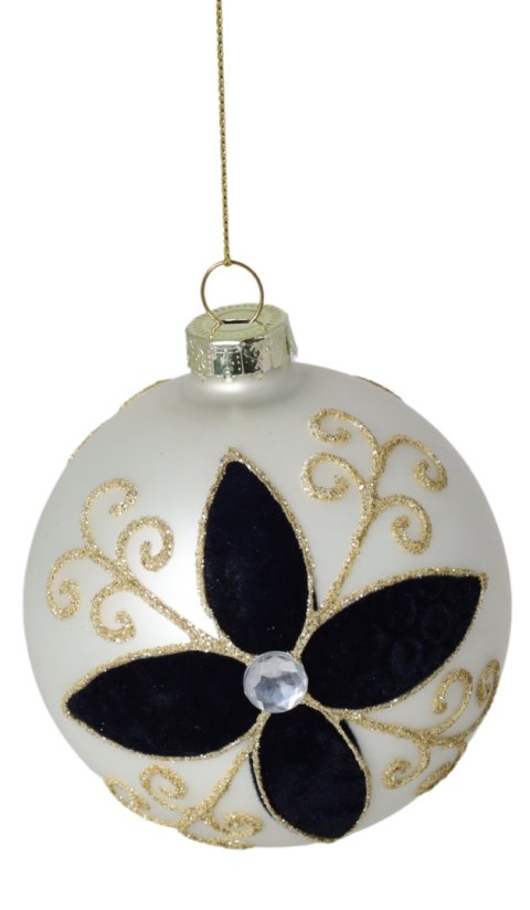 BOMBKA SZKLANA BIAŁO-CZARNA DISPLAY