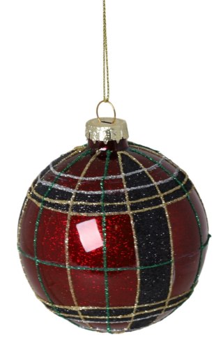 BOMBKA SZKLANA CZERWONA DISPLAY