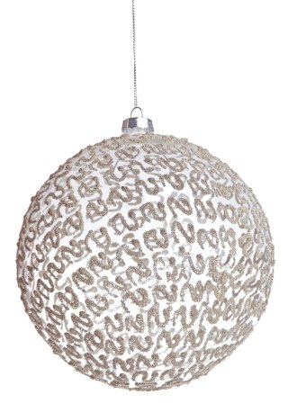 BOMBKA SZKLANA DUŻA W SZAMPAŃSKIE WZORY