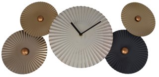 DEKORACJA ŚCIENNA KOŁA Z ZEGAREM