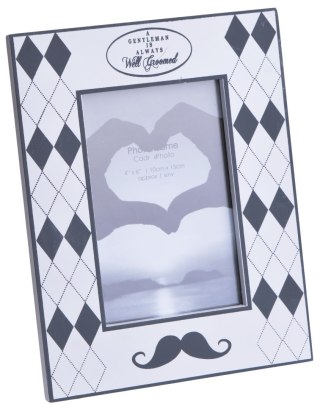 DREWNIANA RAMKA NA ZDJĘCIA Z WĄSAMI