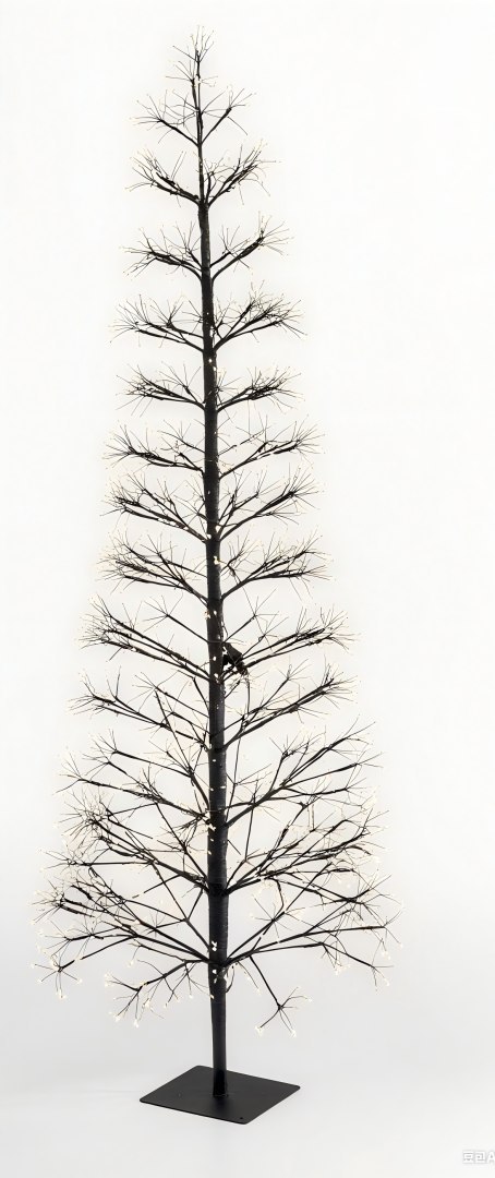 DRZEWKO LEDOWE CZARNE 2000 LED 1,5m