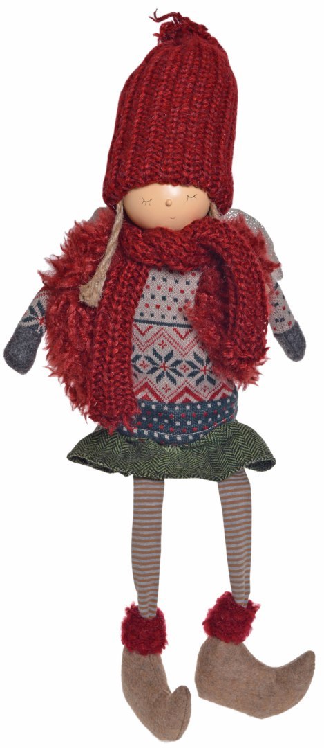 DZIEWCZYNKA SIEDZĄCA W SWETERKU