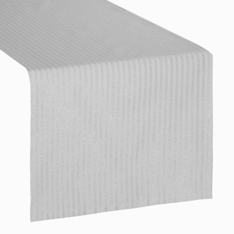 OBRUS FLASH 6 40 X 140 CM SREBRNY