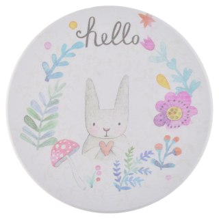 PODKŁADKA POD GORĄCE OKRĄGŁA Z KRÓLICZKIEM