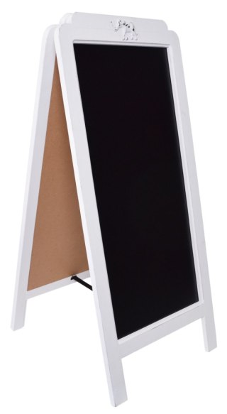 POTYKACZ DWUSTRONNY DREWNIANY Z TABLICĄ