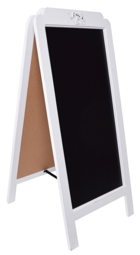 POTYKACZ DWUSTRONNY DREWNIANY Z TABLICĄ