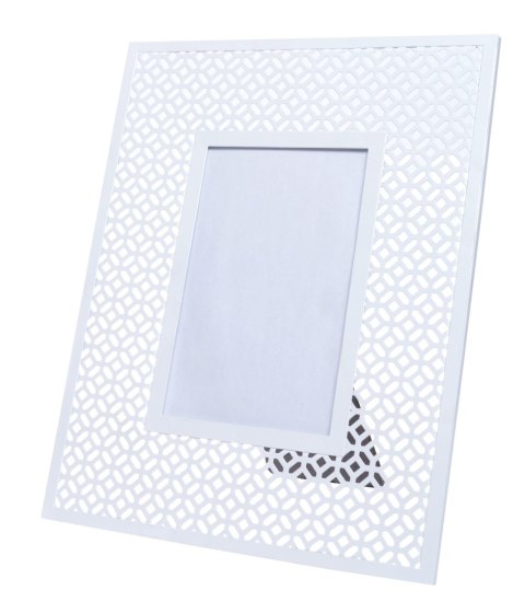 RAMKA AŻUROWA NA ZDJĘCIE BIAŁA
