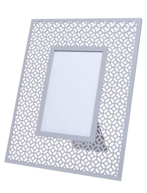 RAMKA AŻUROWA NA ZDJĘCIE SZARA